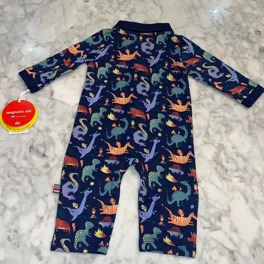 NWT MAGNETIC ME DINO ROMPER - Picture 8 of 8